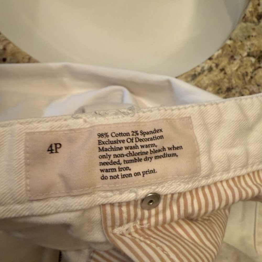 LOFT White Cropped Pants - Picture 4 of 5